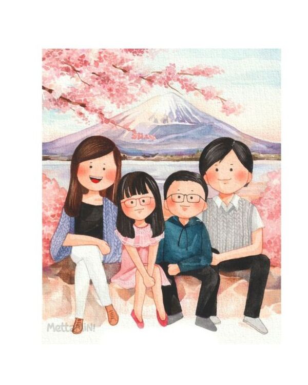 Hình ảnh gia đình hạnh phúc hoạt hình chibi đẹp nhất chibi gia đình hình  ảnh png
