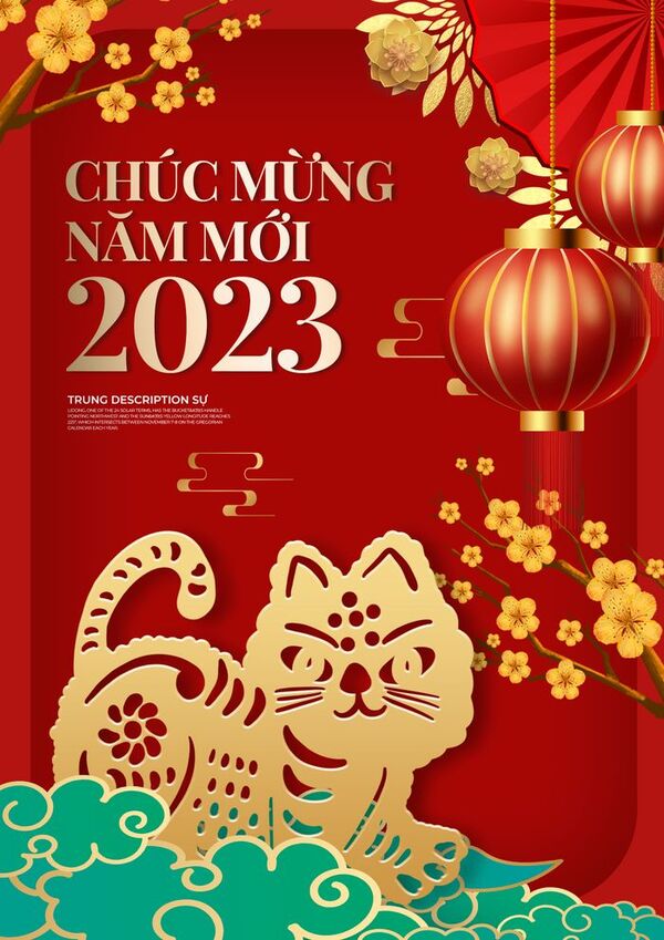 thiệp tết năm 2023