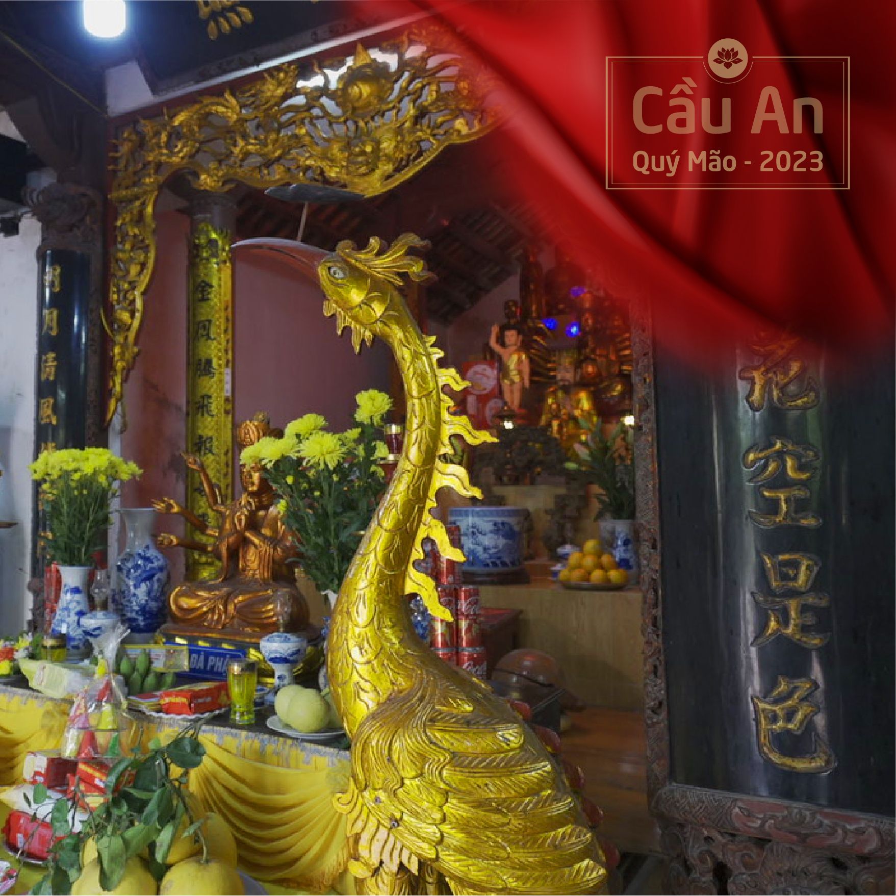 Cầu an tại chùa Linh Quang